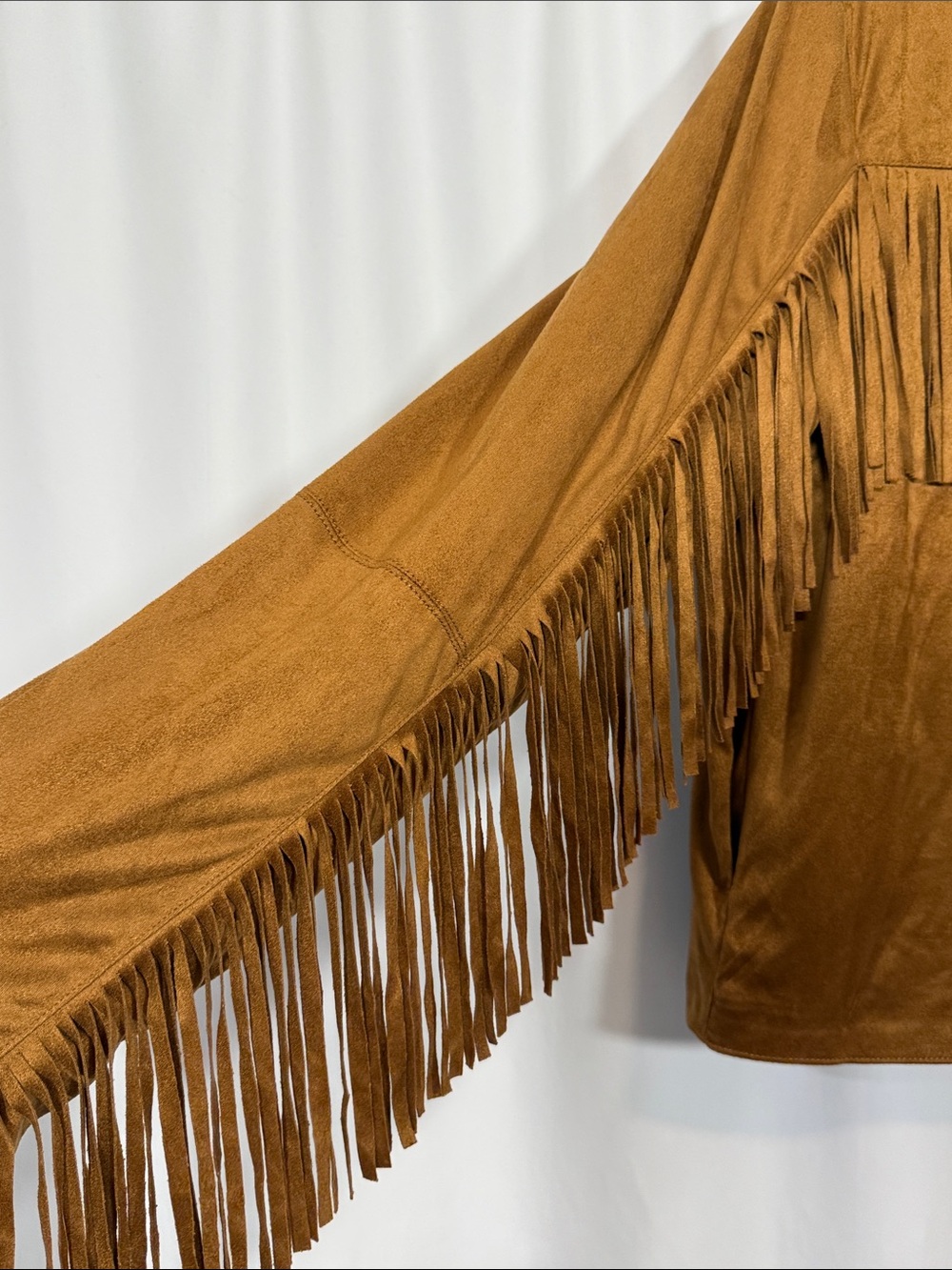Universal Thread Brown Fringe Button-Front Jacket - Picture 7 of 8